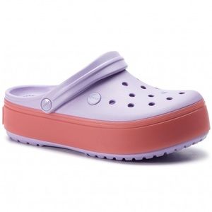 Pink and Lilac Platform Crocs